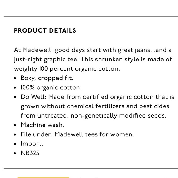 Madewell Good Days Shrunken Tee - Picture 5 of 8